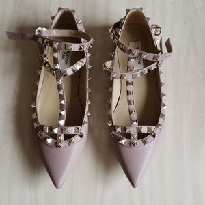Kaitlyn Pan studded ballerina flats